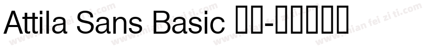 Attila Sans Basic 字体字体转换